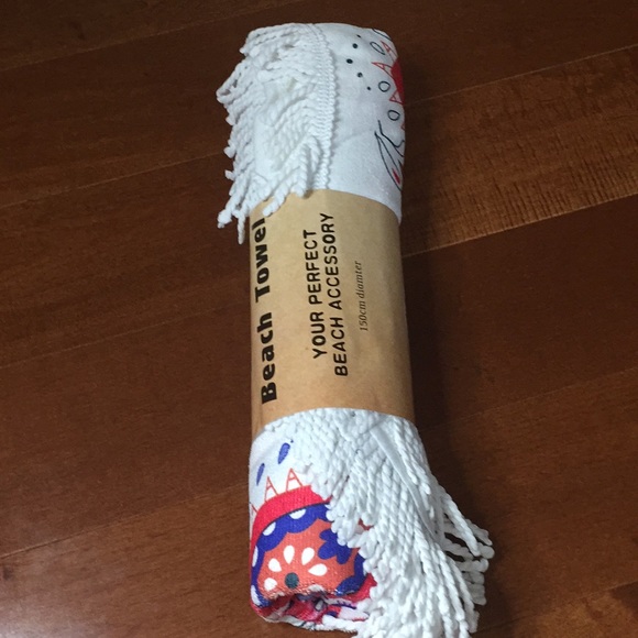 Unique Boho round beach throw - Picture 6 of 7